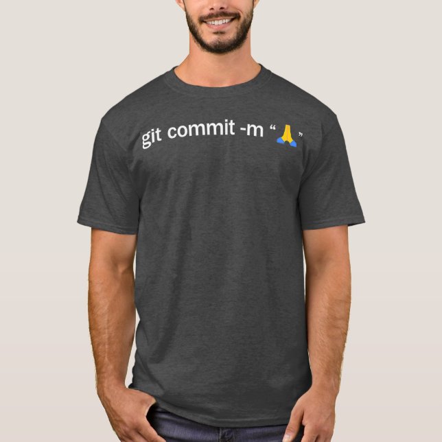 Camiseta Codificador de Mãos de Oração de Compartilhamento  (Frente)
