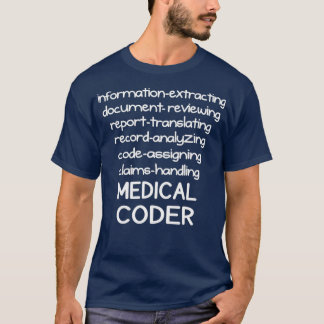 Camiseta Codificador de Medicina Engraçado Biller