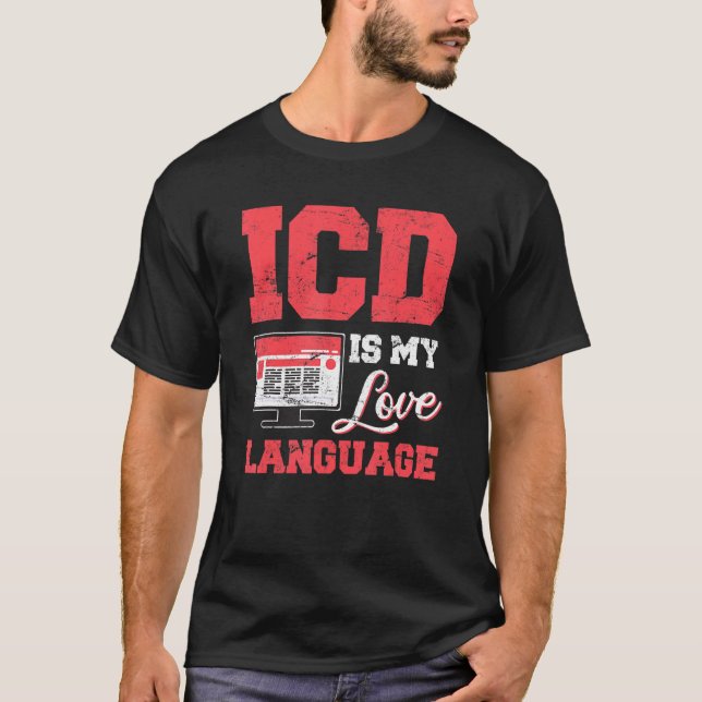 Camiseta Codificador Médico ICD Codificação Médica Faturame (Frente)