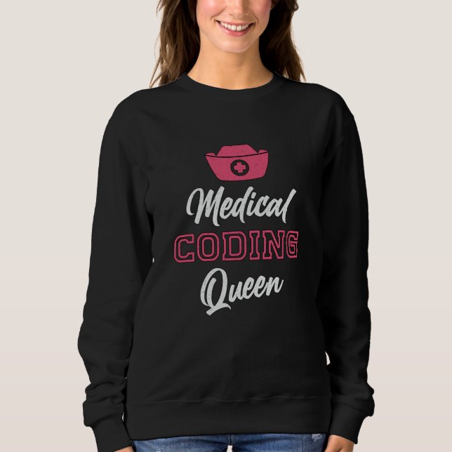 Camiseta Codificador Médico Queen Coding ICD Programmer Cod (Frente)