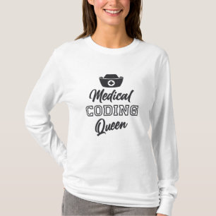 Camiseta Codificador Médico Queen Coding ICD Programmer Gif