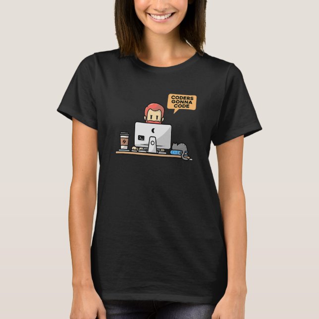 Camiseta Codificadores Vão Codificar Programador Nerd Geek  (Frente)