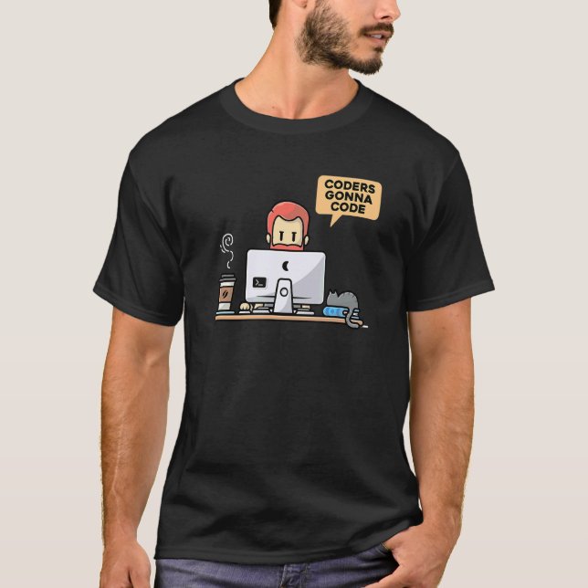 Camiseta Codificadores Vão Codificar Programador Nerd Geek  (Frente)