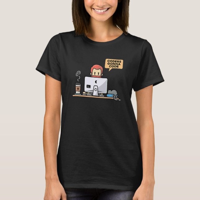 Camiseta Codificadores Vão Codificar Programador Nerd Geek  (Frente)