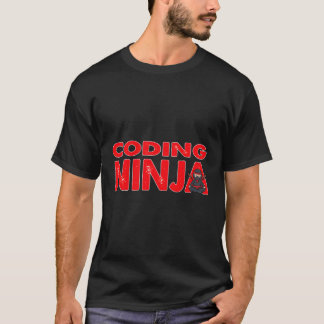 Camiseta Codificando Geek de Programação do Programador Nin