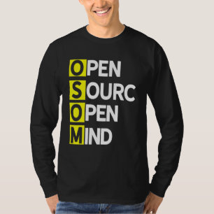Camiseta Código aberto de código aberto Mind 3 Programa Cod