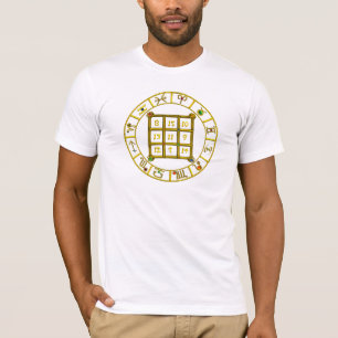 Camiseta CÓDIGO ASTRAL,Gráfico de Astrologia Zodiac SQUAR
