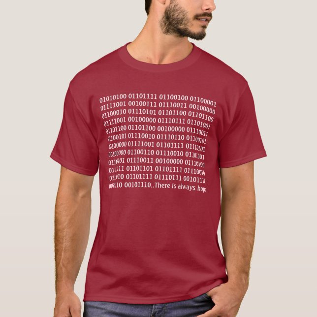 CAMISETA CÓDIGO BINÁRIO DE GEEK INCRÍVEL COM MENSAGEM (Frente)