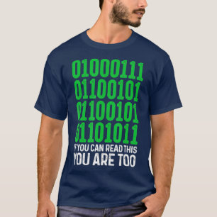 Camiseta Código Binário Do geek Se Você Puder Ler Isto V