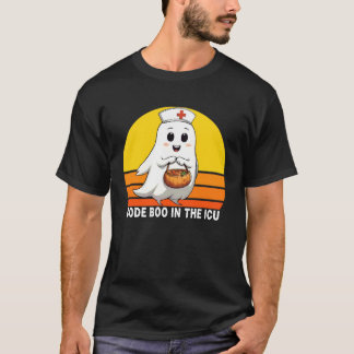 Camiseta Código Boo na Enfermeira da UTI Enfermeira de Hall