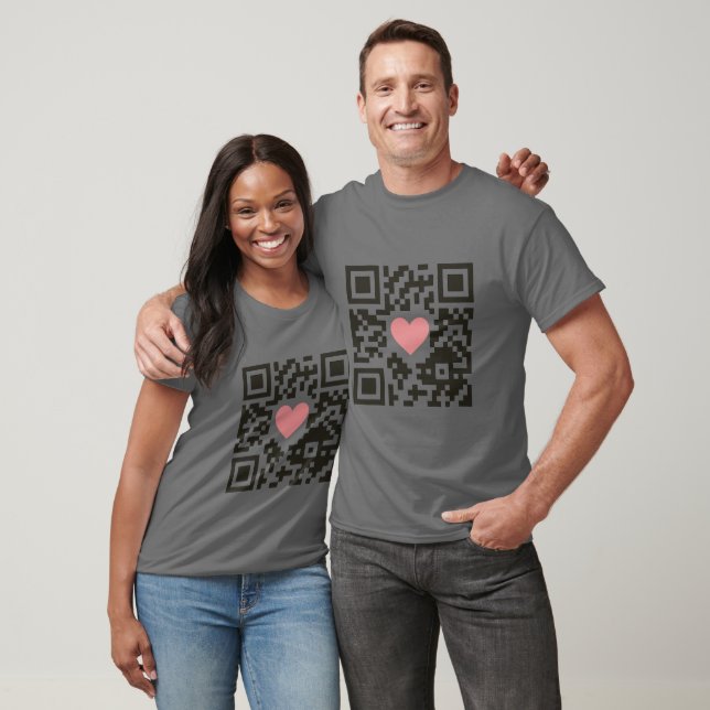 Camiseta Código de Amor QR (Unissex)