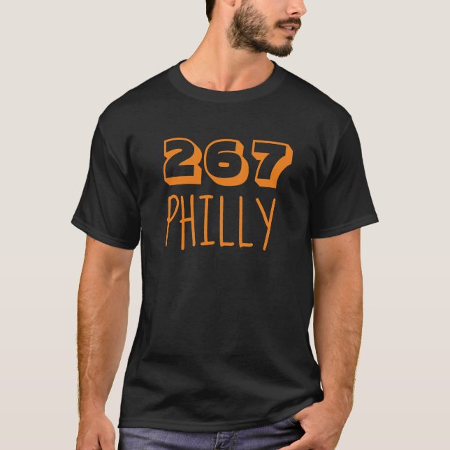 Camiseta Código de área 267 - Philly (Frente)