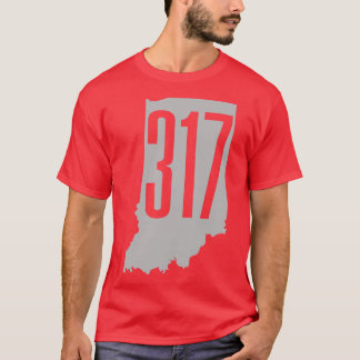 Camiseta Código de área 317 Indiana Indianapolis