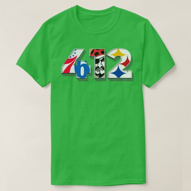 Camiseta Código de área 412 v2 equipes desportivas para Pit (Frente do Design)