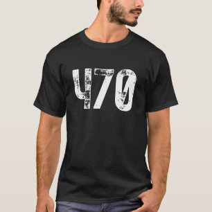 Camiseta Código de área 470 Atlanta GA Canal de área de tel