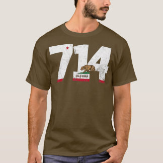 Camiseta Código de área 714 Anaheim California TShirt