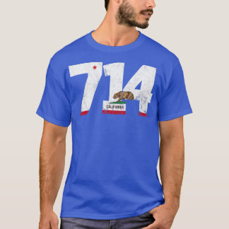 Camiseta Código de área 714 Anaheim California TShirt 4