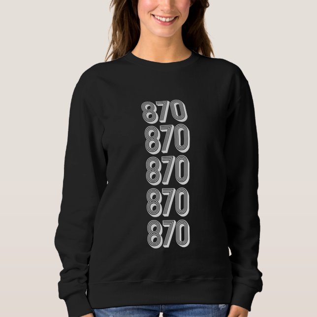Camiseta Código de Área 870 Chicago IL (Frente)