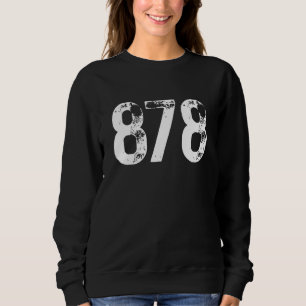 Camiseta Código de Área 878 Pittsburgh PA Área de Telefone