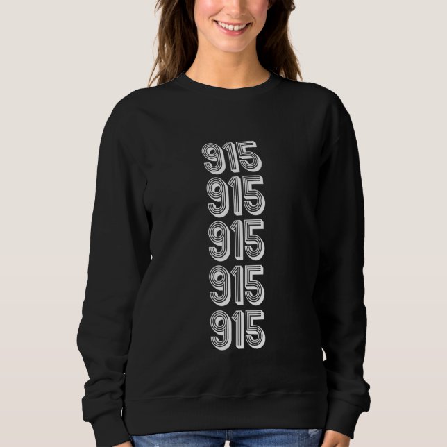 Camiseta Código de área 915 CA Sacramento (Frente)