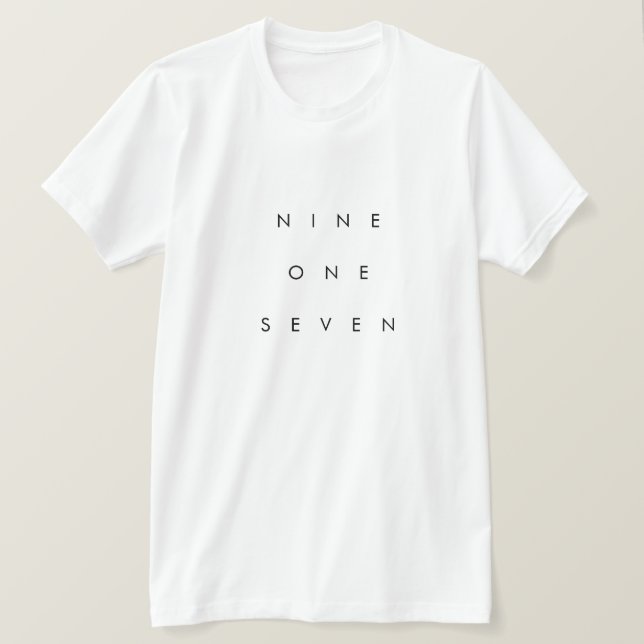 Camiseta Código de área 917 (Frente do Design)