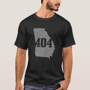 Camiseta Código de Área Atlanta 404 Atl Georgia Mapear Orgu