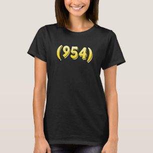 Camiseta Código de área da Flórida 954 Fort Lauderdale Pemb