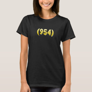 Camiseta Código de área da Flórida 954 Fort Lauderdale Pemb