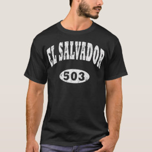 Camiseta Código de área de colheita de El Salvador 503