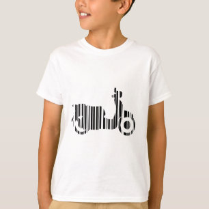 Camiseta CÓDIGO DE BARRA DE SCOOTER Design de Padrão de Cód