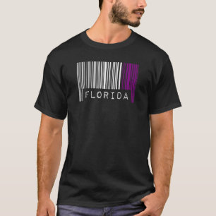 Camiseta Código de Barras Asexual Orgulho Flórida Ace Cute 