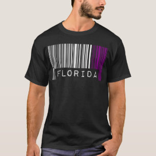 Camiseta Código de Barras Asexual Orgulho Flórida Ace Cute
