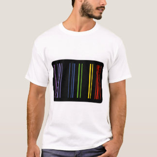Camiseta Código de Barras Colorido – Estética Digital