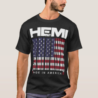 Camiseta Código de barras de Hemi feito no carro R quente