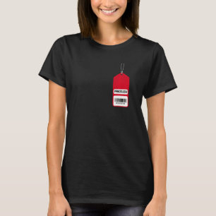 Camiseta Código de barras de preço legal sem preço
