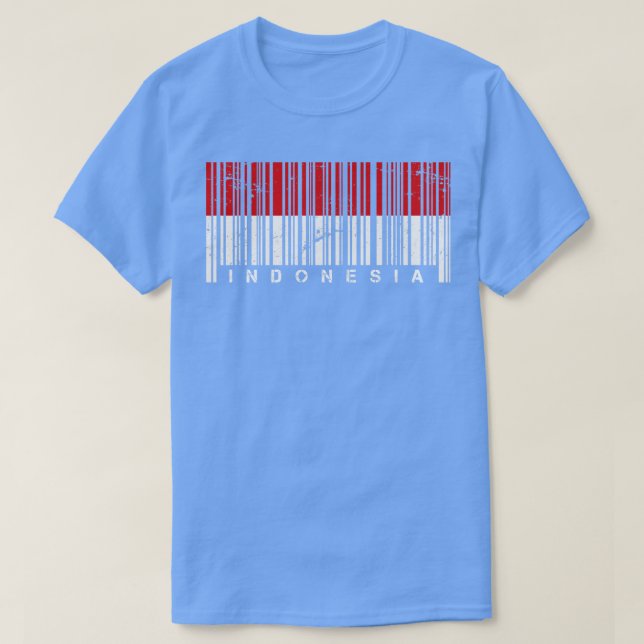 Camiseta Código de barras Indonésia (Frente do Design)