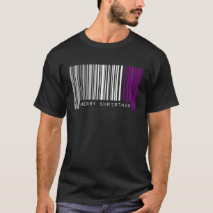 Camiseta Código de barras Merry Christmas Asexual Prim Flag