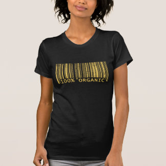 Camiseta Código de barras orgânico de 100%