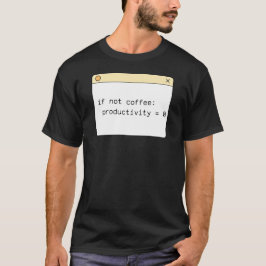Camiseta Código de Café de Programador | Se Não Ca