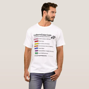 Camiseta Código de cor - gás lacrimogéneo (piada)