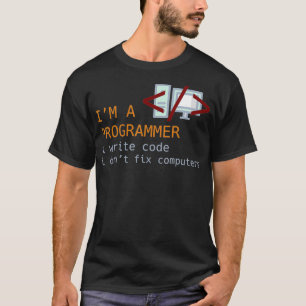 Camiseta Código de gravação Não conserta programação 
