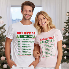 Camiseta Código de SMS de Natal