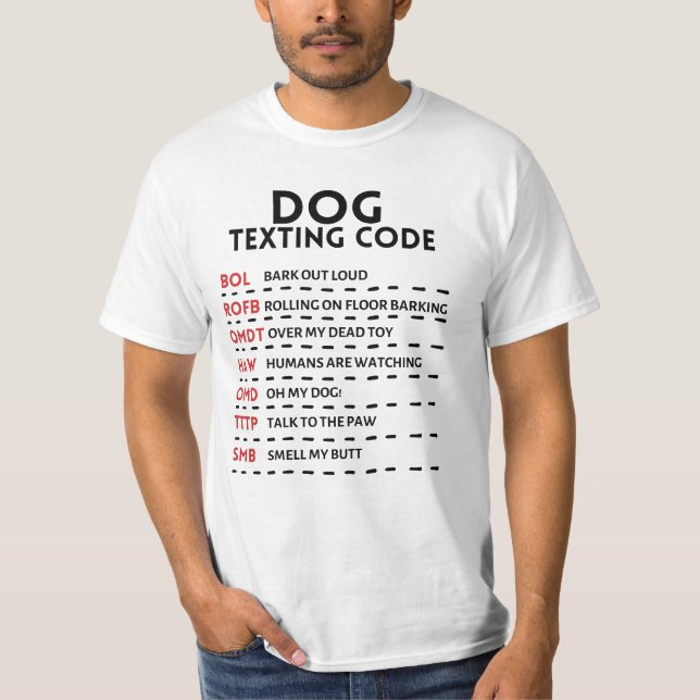 Camiseta Código de Textura de Cão (Frente)