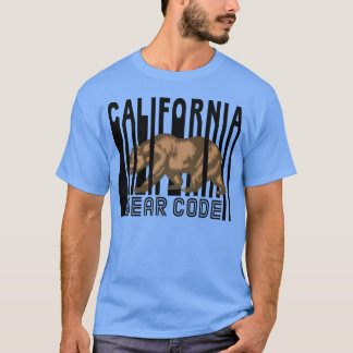 Camiseta código de urso da CALIFÓRNIA amigo