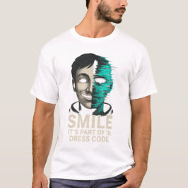Camiseta Código de Vestimenta Sorriso Glitch Digital