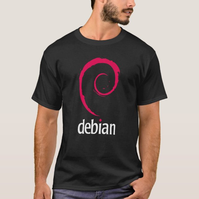Camiseta Código Debian Linux Software Programmers Developer (Frente)