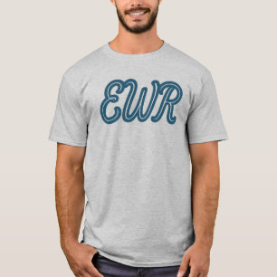 Camiseta Código do Aeroporto de Newark EWR - Presente de Av