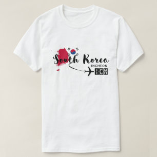 Camiseta Código do Aeroporto ICN da Coreia do Sul