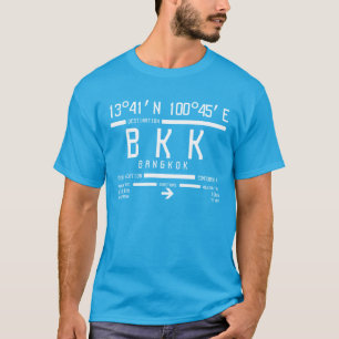 Camiseta Código do Aeroporto Internacional de Bangkok