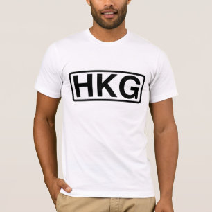 Camiseta Código do Aeroporto Internacional de Hong Kong